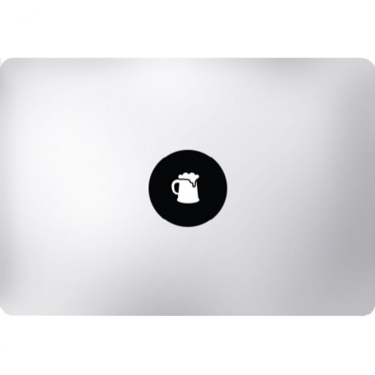 Bierpul MacBook Sticker Zwarte Stickers